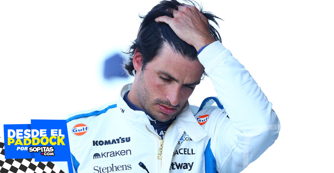 Carlos Sainz va perdiendo ante Alex Albon la lucha interna en Williams