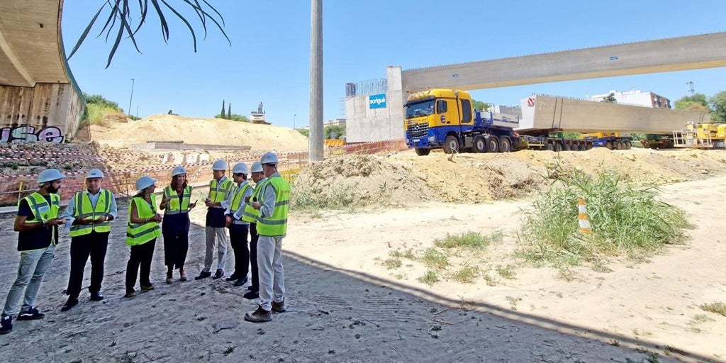 Las obras del carril bus-VAO del Aljarafe dejarán cortes de tráfico nocturnos esta semana