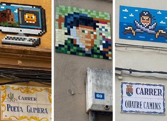 El Banksy español deja su sello ‘pixelado’ en Castellón