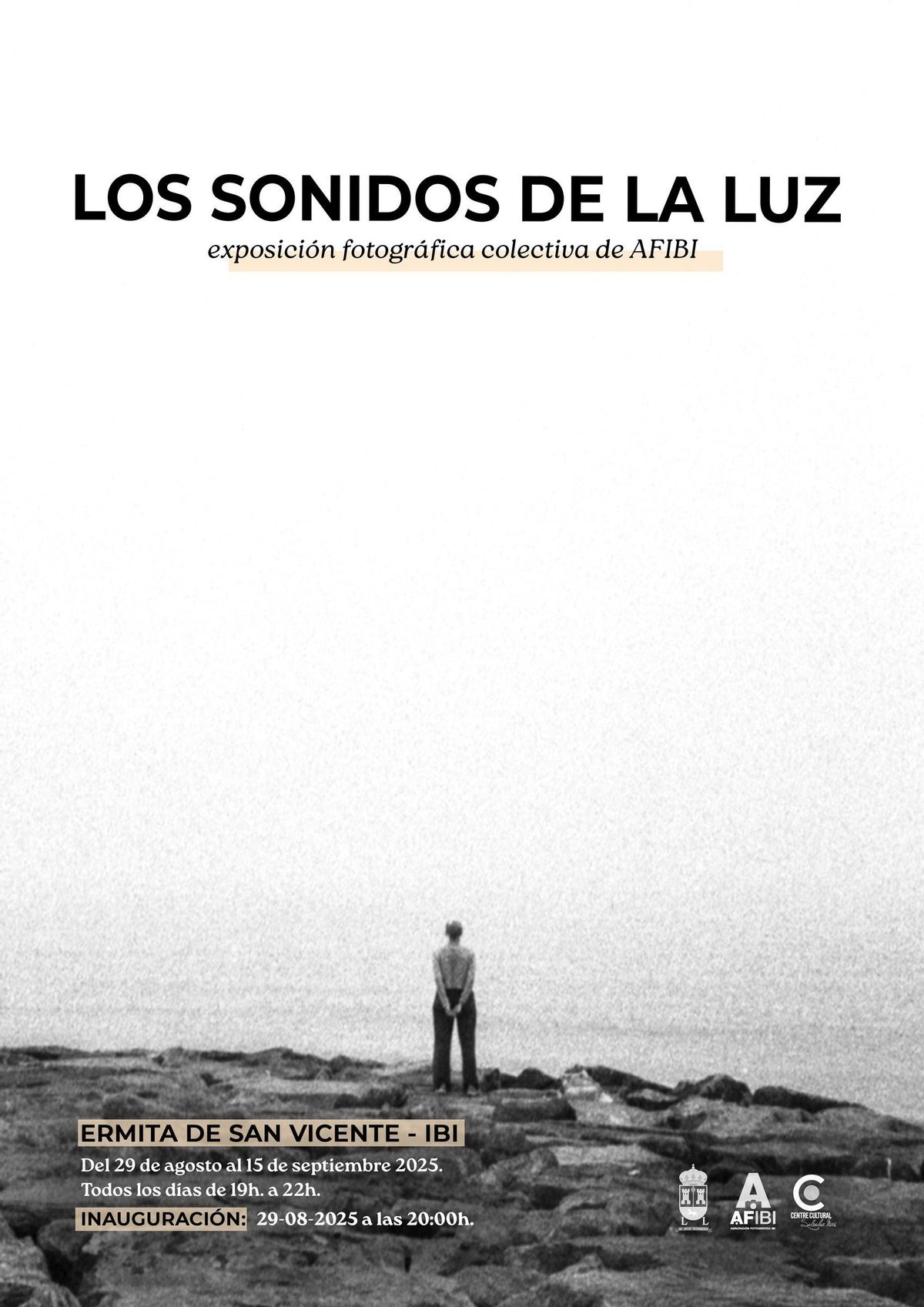 Cartel de la exposición "Los sonidos de la luz"