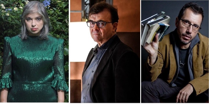 Javier Cercas se suma a Mariana Enriquez y Alberto Fuguet, para el jurado del Premio Clarín Novela 2025. Fotos: archivo Clarín.