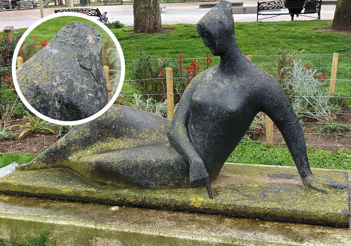 El deterioro de las esculturas del parque de La Alamedilla obliga a afrontar su rehabilitación