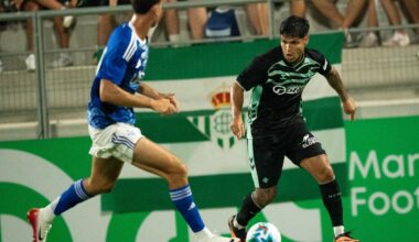 Partido áspero del Betis ante el Como en La Línea