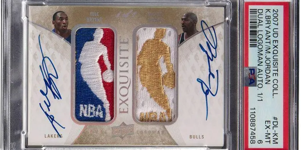 El escandaloso precio récord pagado por un cromo de Michael Jordan y Kobe Bryant