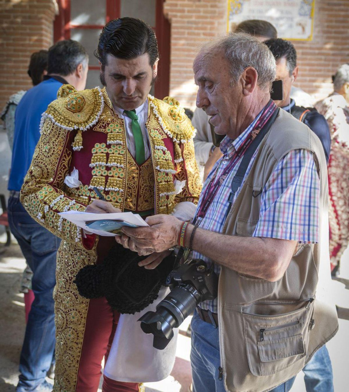 Morante dedica a Domingo Álvarez una foto que le había hecho. | CEDIDA