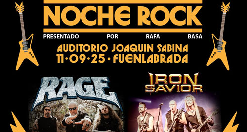 RAGE, IRON SAVOR, Leo Jiménez y SAKATA, GRATIS, en las Fiestas de Fuenlabrada, Madrid