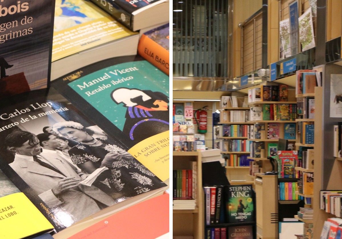 Imágenes del interior de la Librería Artemisa de Horacio Bueno Crespo.