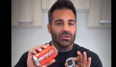 Se hace la prueba del azúcar tras tomarse una Coca-Cola Zero y este el resultado