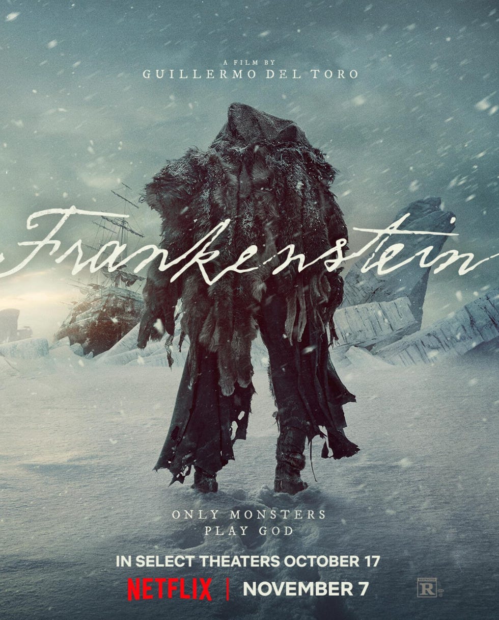 frankenstein pelicula guillermo del toro netflix poster oficial