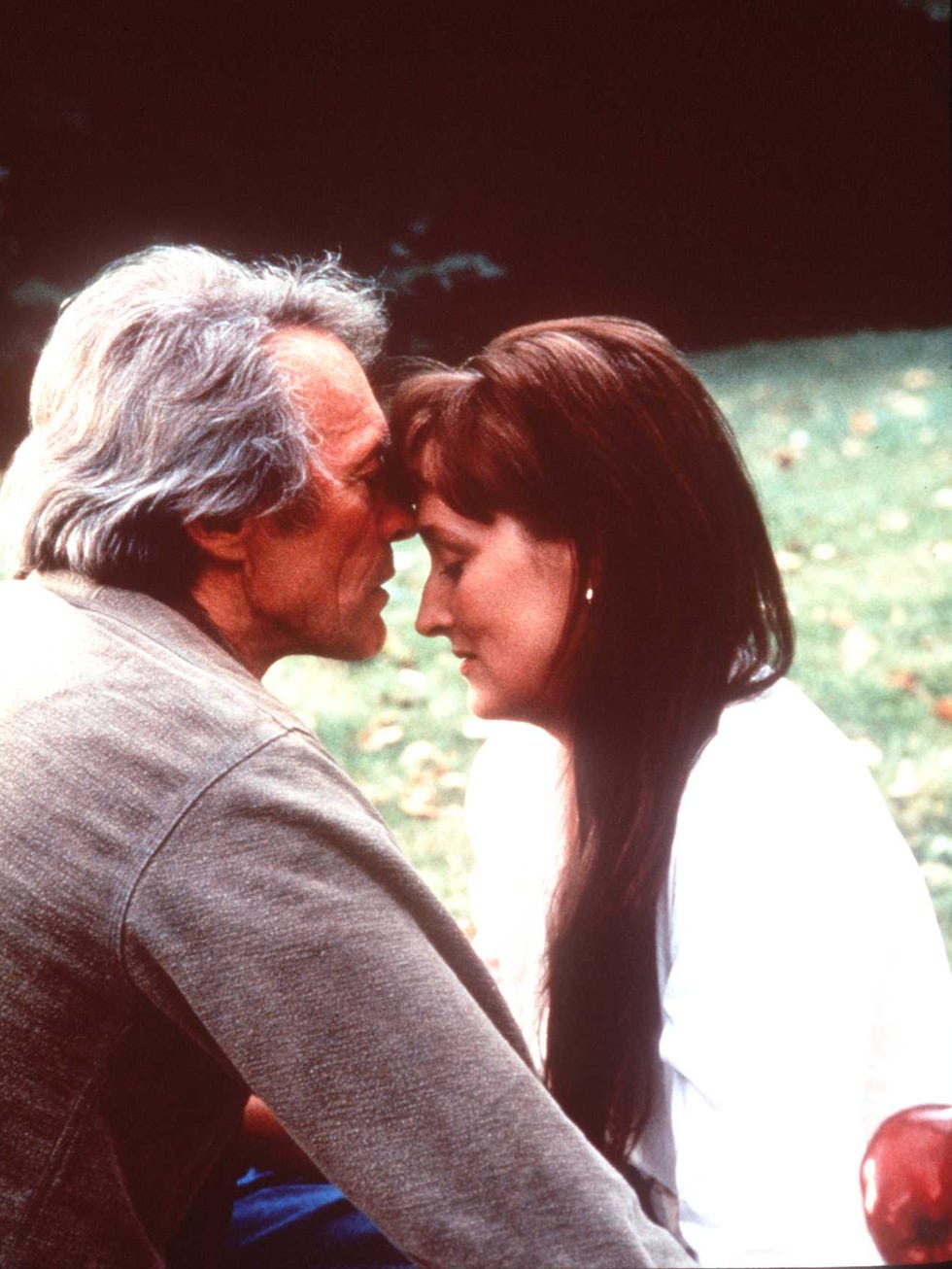 4/26/95 los angels, ca clint eastwood and meryl streep in the bridges of madison county