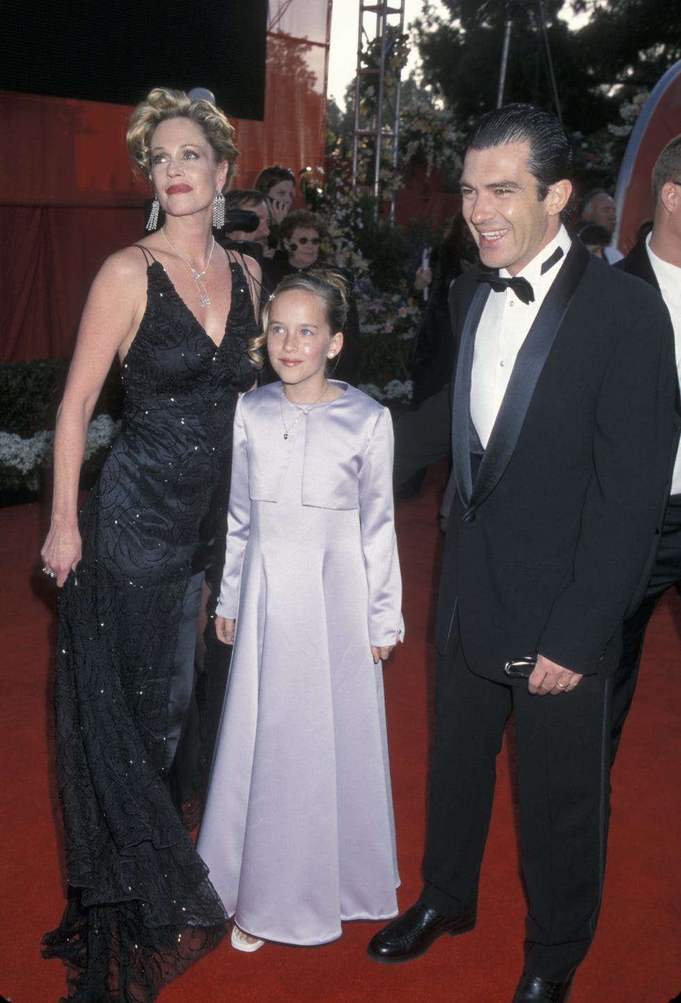 melanie griffith, dakota johnson y antonio banderas