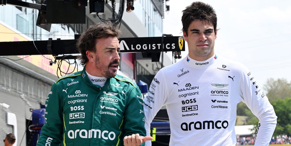 fernando alonso y lance stroll aston martin f1