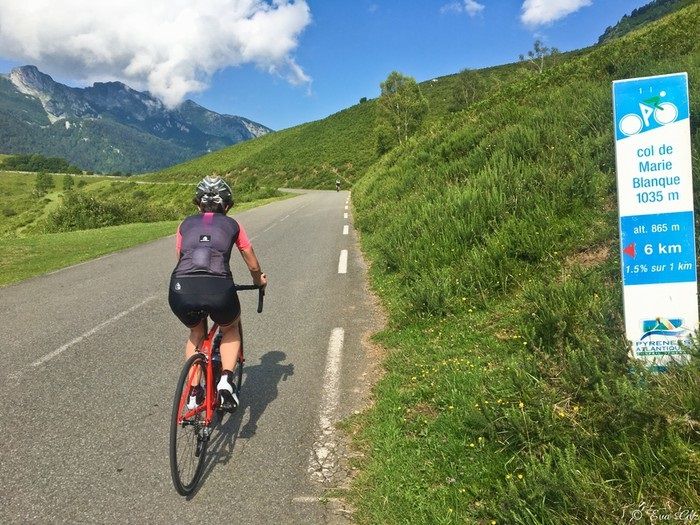 En bici por el lado fácil del Col de Marie Blanque