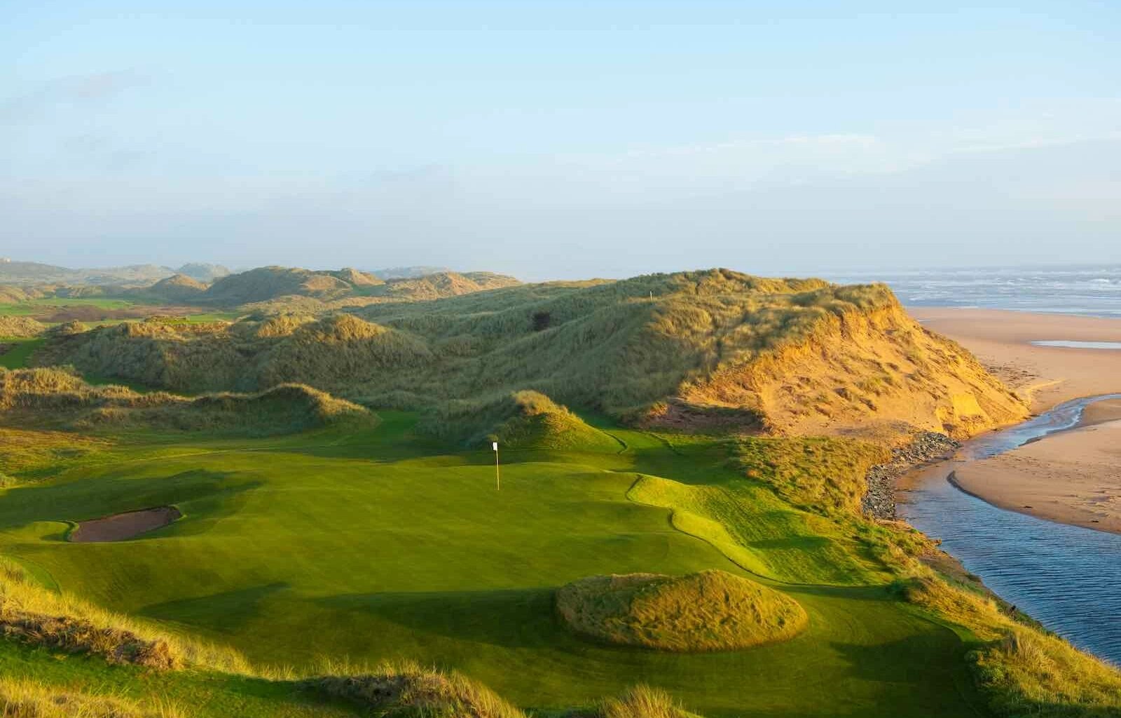 Green del hoyo 3 del Trump International Links, sede esta semana del Nexo Championship.