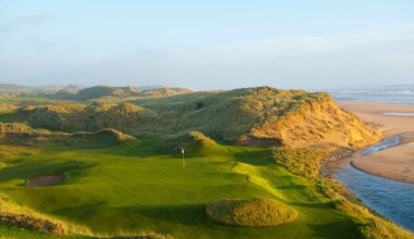 Green del hoyo 3 del Trump International Links, sede esta semana del Nexo Championship.