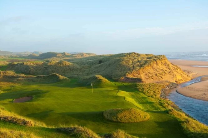 Green del hoyo 3 del Trump International Links, sede esta semana del Nexo Championship.