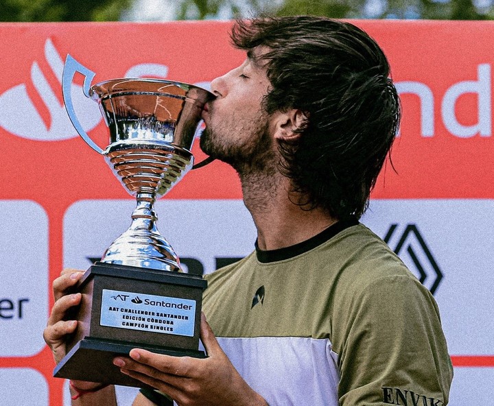 Thiago Tirante, campeón del challenger de Córdoba. (@ATPChallenger / Omar Rasjido)