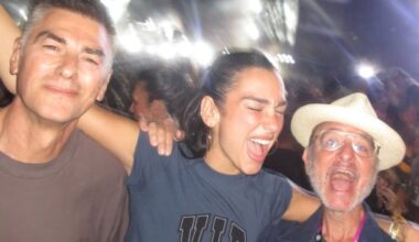 Dua Lipa invitó a su papá al escenario y cantaron juntos: el video del emotivo momento