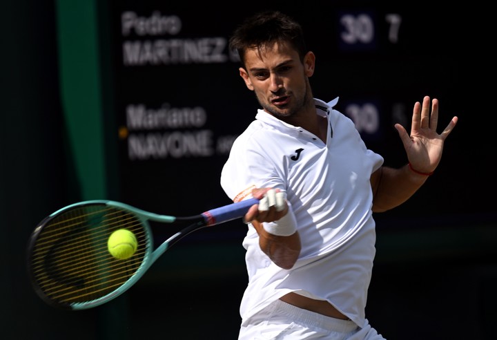 Mariano Navone cayó en cuartos del ATP 250 de Winston-Salem.
(EFE/EPA/DANIEL HAMBURY)