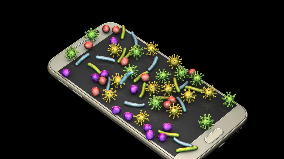 Tu móvil transporta bacterias que encuentras allá donde vas, pero la forma de erradicarlas es sencilla y rápida