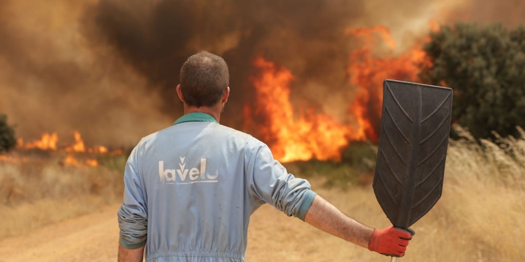 Los cambios de viento complican el incendio en la Sierra de la Culebra: «Tranquilos no podemos estar»