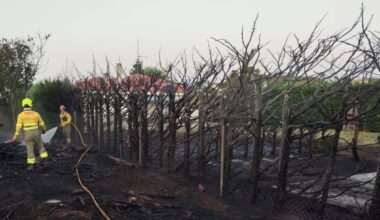 Controlado un incendio de alto riesgo junto a El Pinar de Alba