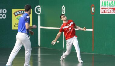 Exhibición de Iztueta en su triunfo 22-9 con Ezkurdia en Altsasu
