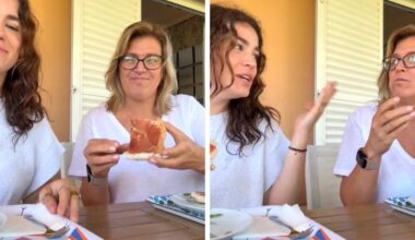 Una estadounidense de viaje en España prueba por primera vez el jamón serrano y dicta sentencia: «Nosotros no lo tenemos»