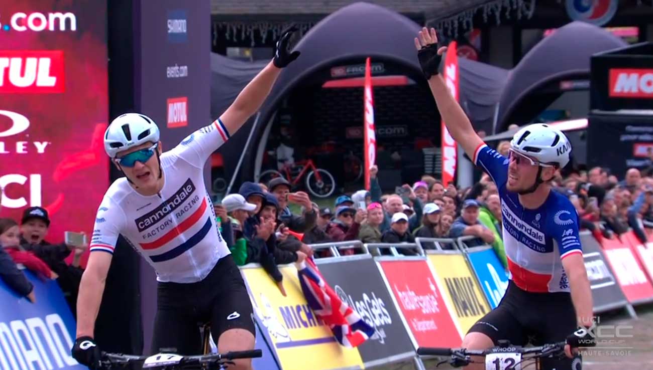 Exhibición Cannondale en Les Gets, Aldridge gana y Martin segundo en el Short Track