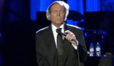 Tras el gesto de Melendi con la bandera de España se comparte lo que hizo Julio Iglesias cuando le pasó lo mismo