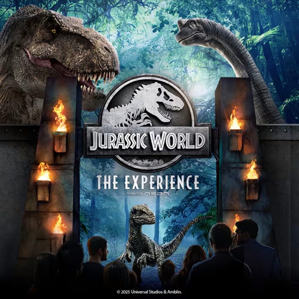 cartel de 'jurassic world: the experience'