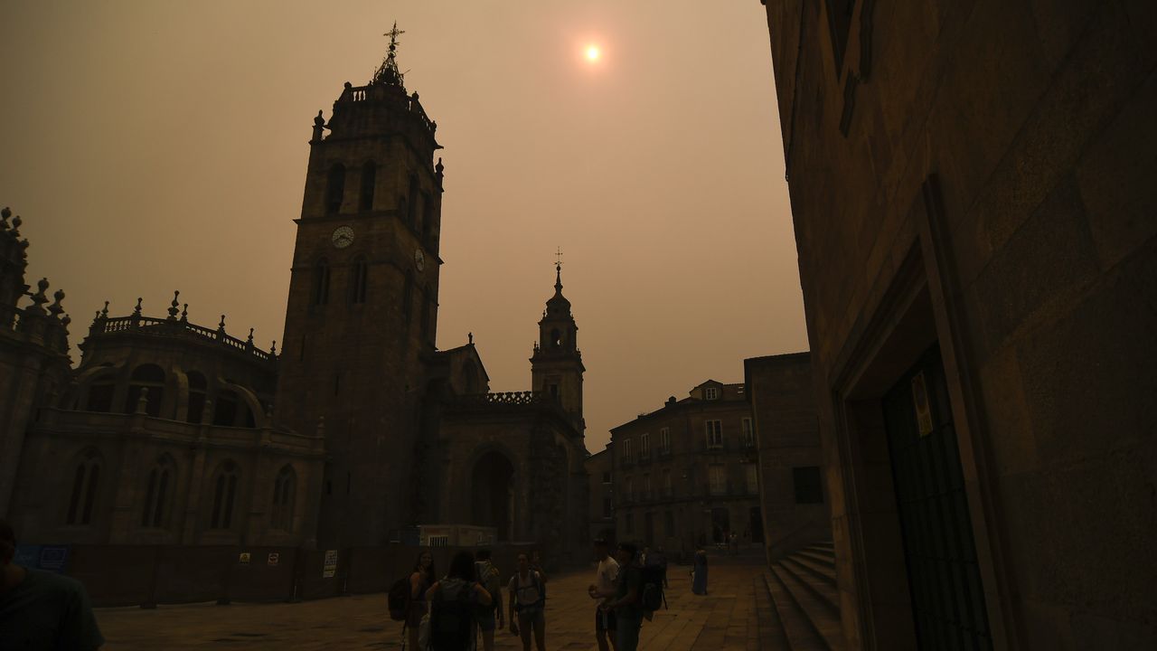 Empeora la calidad del aire en Lugo por los incendios de Ourense - La Voz de Galicia
