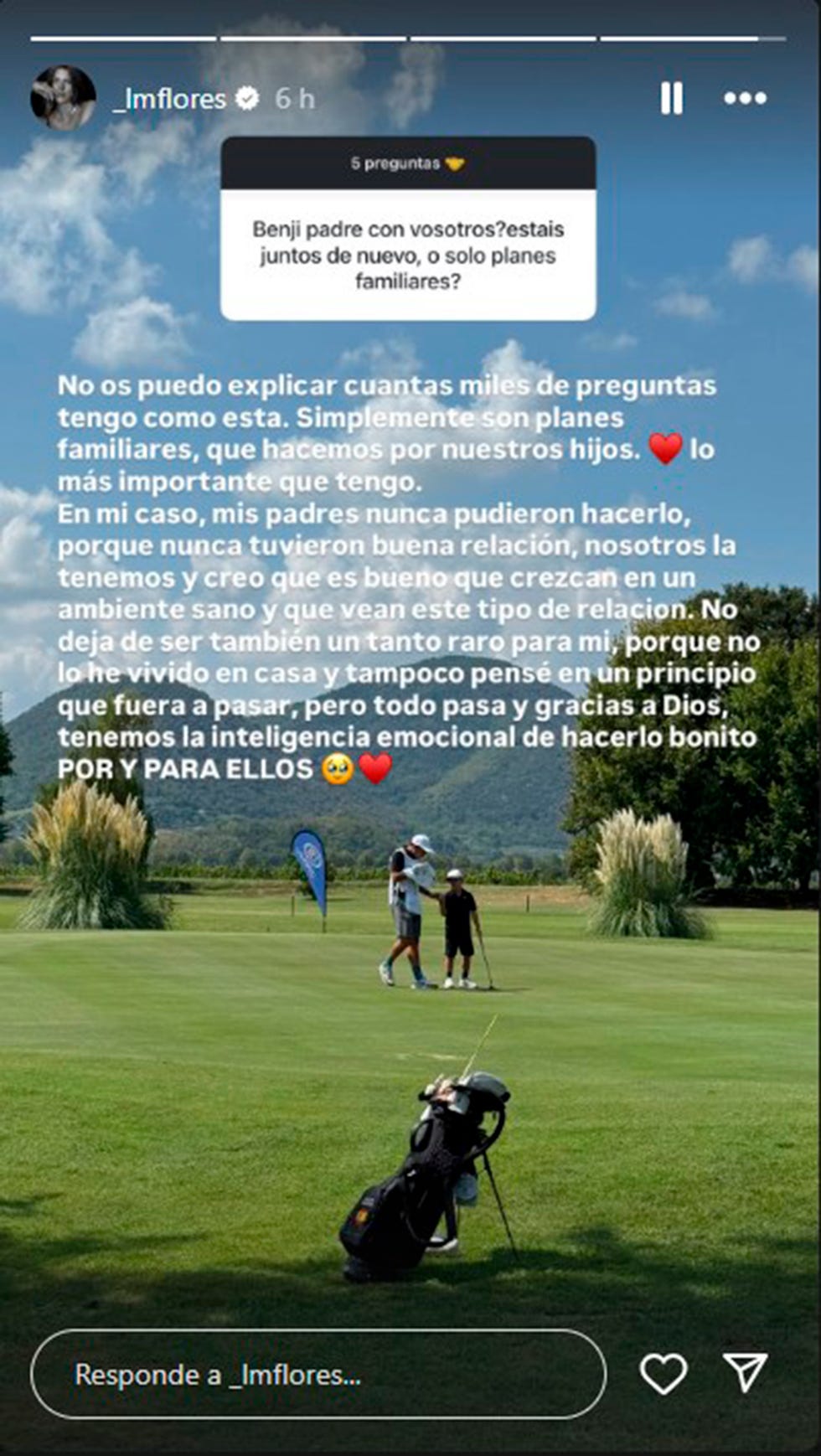 laura matamoros explica su relacion actual con benji aparicio y confirma que se llevan bien por el bien de sus dos hijos en comun