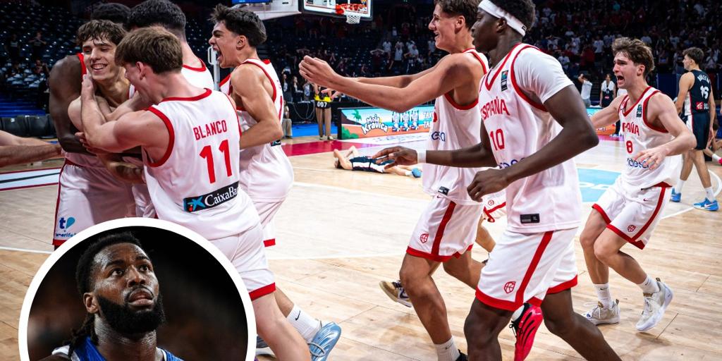 Una estrella de Francia se queja de favor arbitral hacia España en la final del EuroBasket Sub-18: «Es una locura»