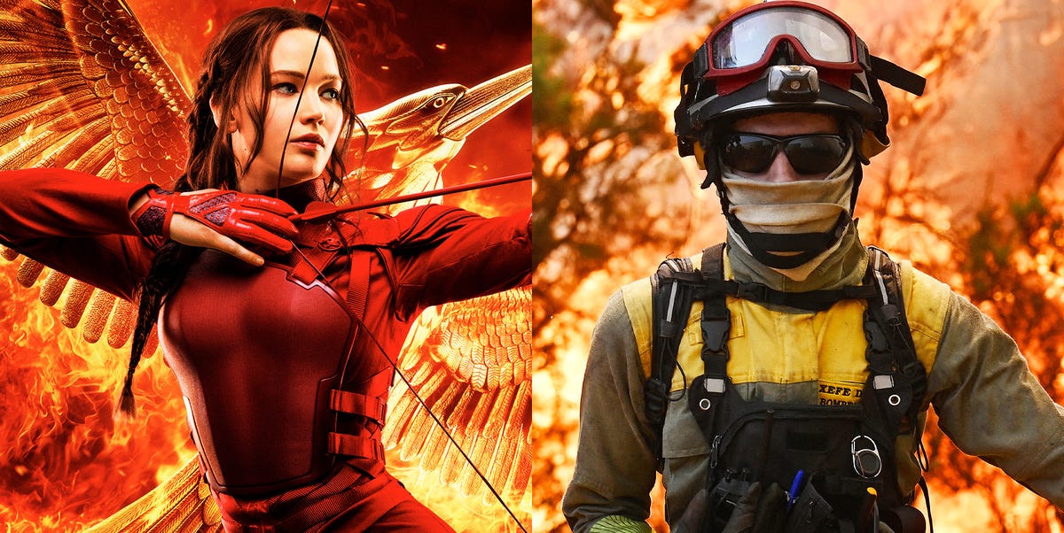 La nueva película de 'Los juegos del hambre' ofrece a sus bomberos para apagar los incendios de Asturias