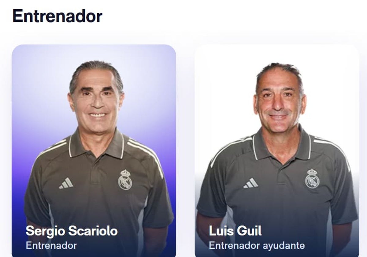Luis Guil ya aparece en la web del Real Madrid como asistente de Scariolo