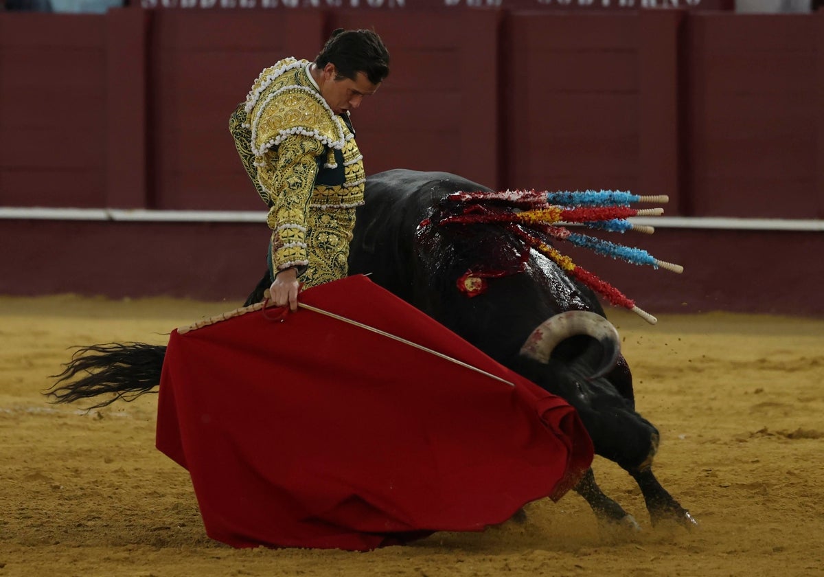 Puerta grande a la raza de Daniel Luque en Málaga en una tarde donde volvió a fallar el ganado