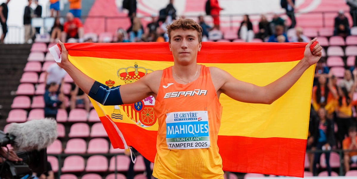 El valenciano Rafa Mahiques eleva al nuevo atletismo español y se corona campeón de Europa sub-20 de lanzamiento de jabalina
