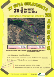 La XV Ruta cicloturista por los pueblos del incendio se celebra este sábado con novedades | NuevaAlcarria