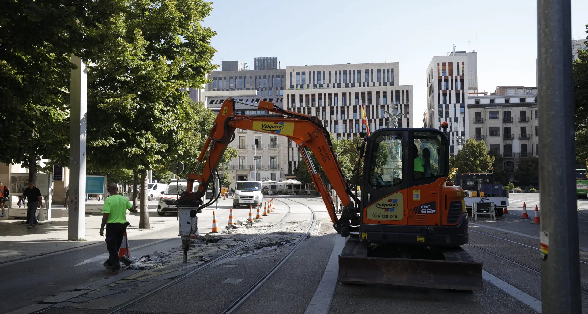 El tranvía de Zaragoza se interrumpirá esta semana por obras en un tramo de las vías