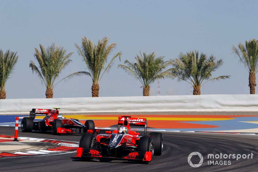 Timo Glock, Virgin VR-01 Cosworth, Lucas di Grassi, Virgin VR-01 Cosworth.