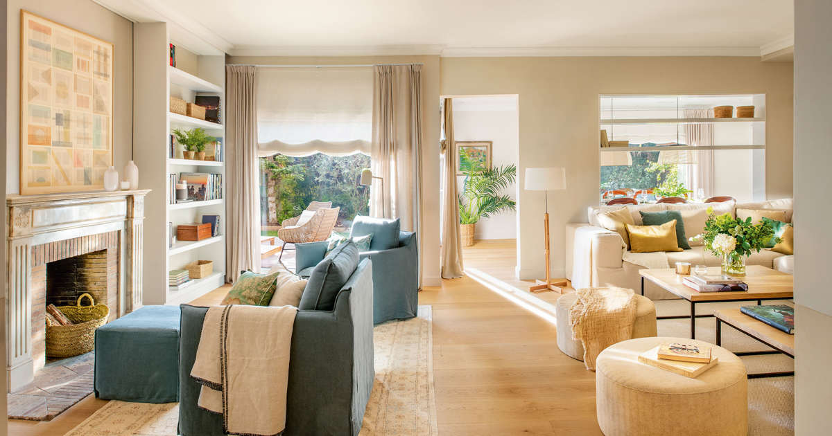 Luz, calidez y estilo inglés, así es esta casa de Barcelona pensada para disfrutarla en familia