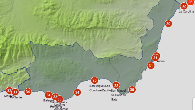 Levante en Cádiz y alerta naranja por calor en Huelva: las previsiones de la Aemet para este fin de semana en las playas de Andalucía