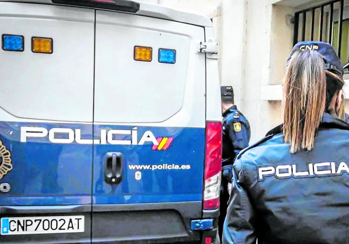 Policía Nacional durante un operativo