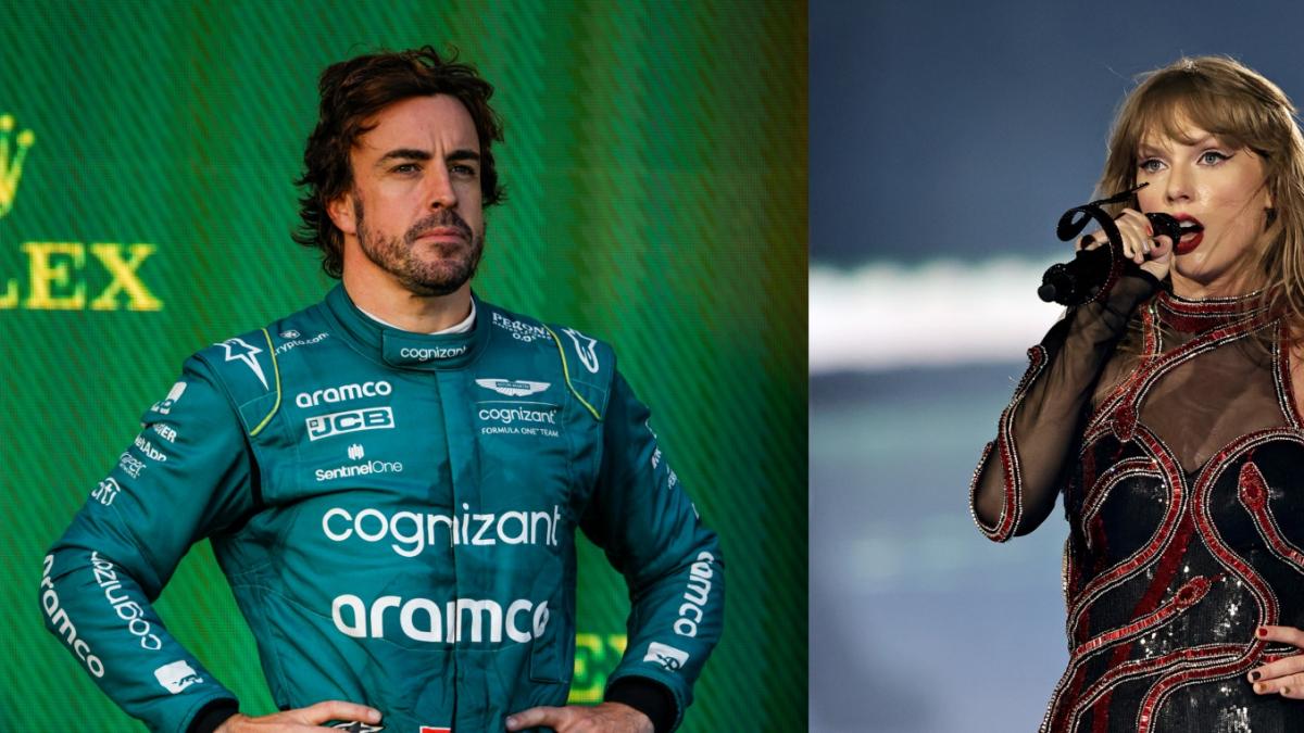 Preguntan a Fernando Alonso por el matrimonio de Taylor Swift: la reacción, de bandera a cuadros - El HuffPost