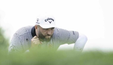 Jon Rahm, durante la primera jornada del LIV Golf en Indianápolis.