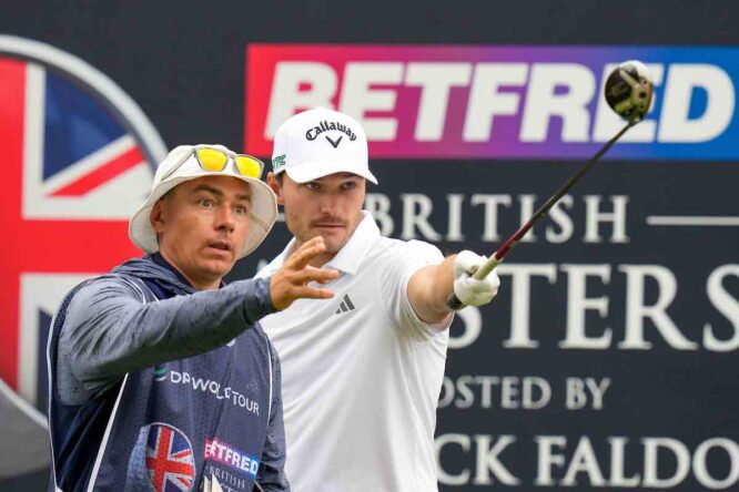 Rasmus Hojgaard, durante el British Masters donde ha confirmado su presencia en la Ryder Cup 2025.
