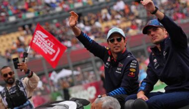 Checo Pérez y Max Verstappen, en el Gran Premio de México 2024