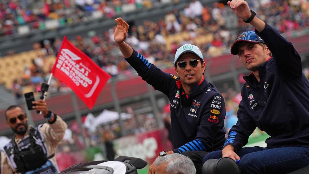 Checo Pérez y Max Verstappen, en el Gran Premio de México 2024