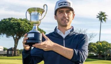El golfista bilbaíno Javier Sainz sigue al alza y se deja ver en su fetiche Scottish Challenge